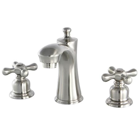 Kingston Brass 8" Widespread Bathroom Faucet, Brushed Nickel KB7968AX